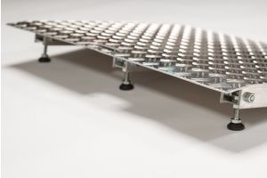 Aluminium-Türschwellenrampe höhenverstellbar 4,5 - 6,5 cm
